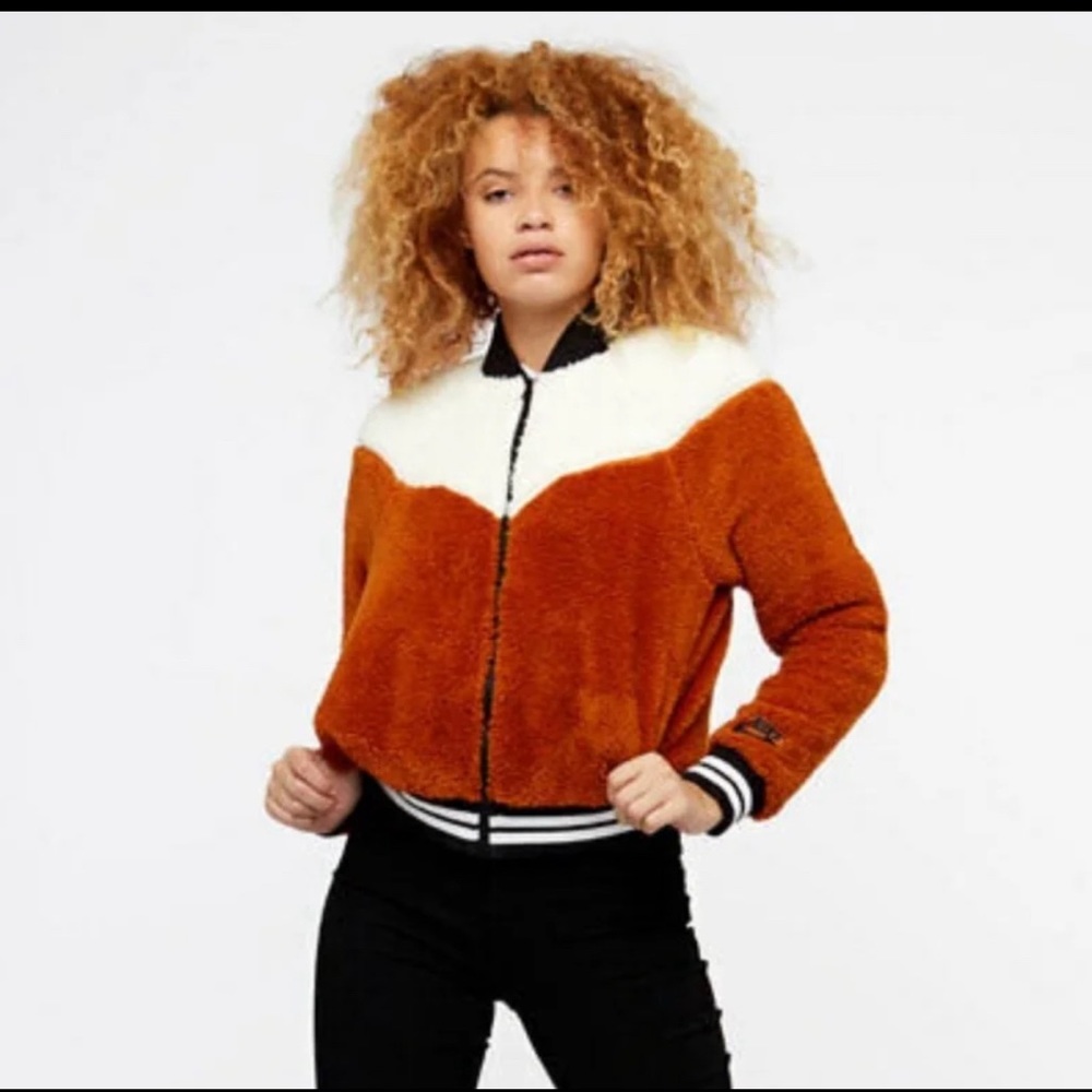 Nike Sherpa Bomber Jacket sz L